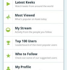 Stay Connected with Keek