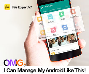 File Expert V7 : The best Android file manager for you File Expert with Clouds