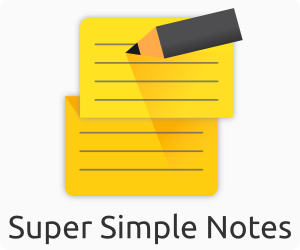Minimalist user interface, clean design, great experience. Free! Download Now! Super Simple Notes