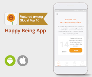 Happy Being App - For a happier and healthier you in 14 days Happy Being