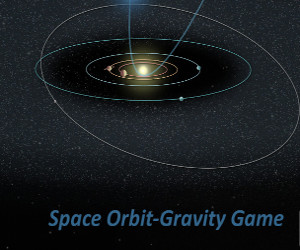 Gravity Simulation-Control spaceship speed to enter into orbit against gravity Space Orbit