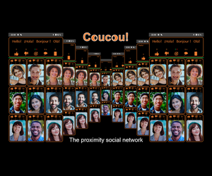 Chat with and meet people who are nearby, in bars, on the beach, everywhere. Coucou