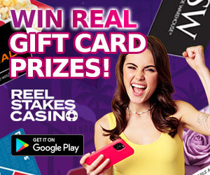 Download now to play free poker and blackjack to win real gift card prizes! Reel Stakes