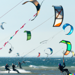 DALL·E 2023-03-02 16.57.58 - many kite surfers with some going into the air | Android Apps Review
